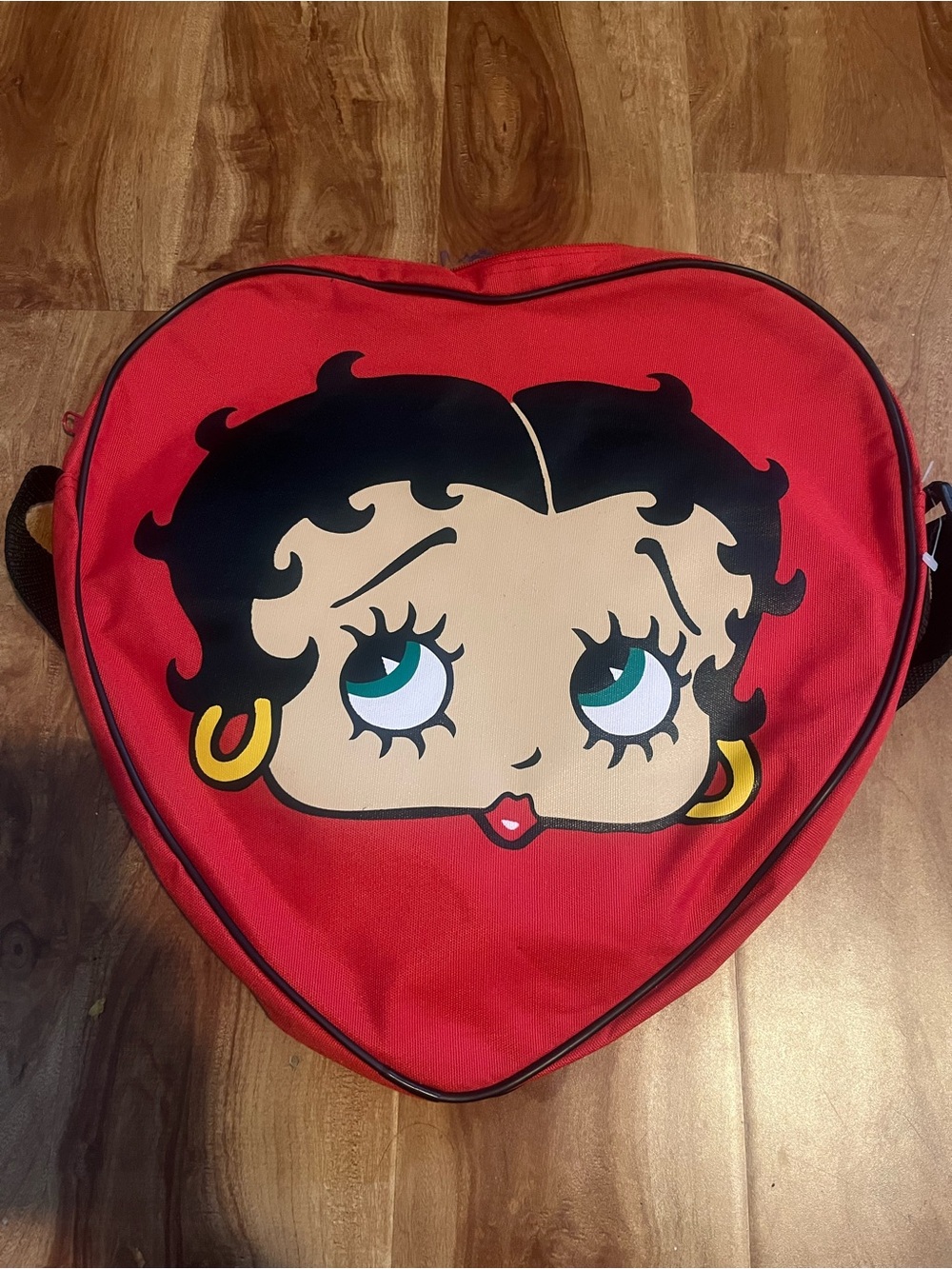 Betty Boop Red Heart Crossbody Bag